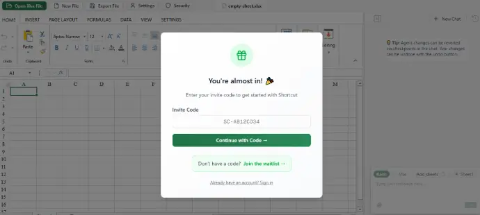 tryshortcut invite code
